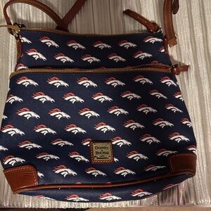 Dooney & Bourke Blue and Brown Men's Messenger Bag